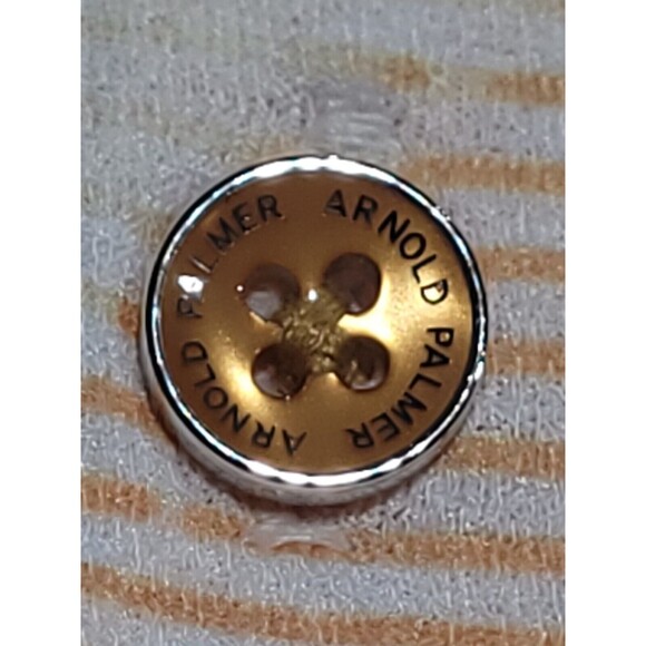 Arnold Palmer 95 Golf Polo Large Palm Trees Gradient Yellow White Black Gradient - Picture 10 of 12